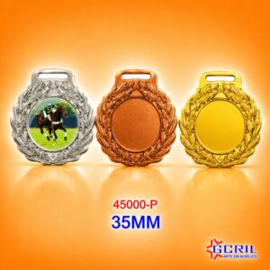 medalha em metal 60mm