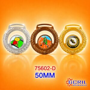 medalha metal 25mm