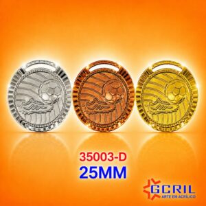 medalha metal redonda