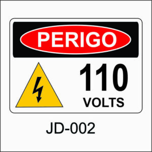 placa de perigo