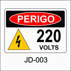 placa de perigo