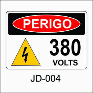 placa de perigo