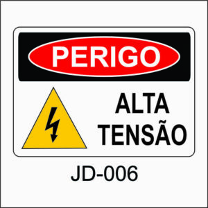 placa de perigo