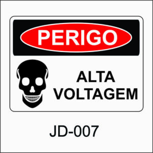 placa de perigo