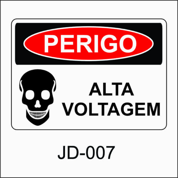 placa de perigo
