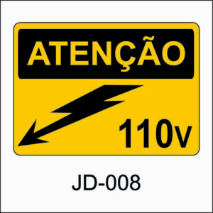 placa de perigo