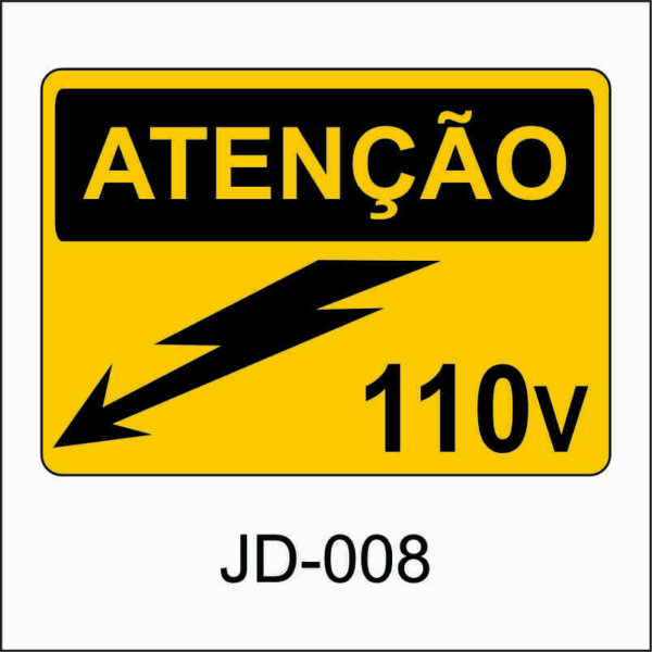placa de perigo