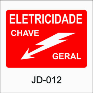 placa de perigo