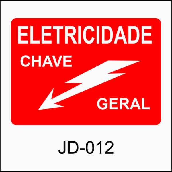 placa de perigo