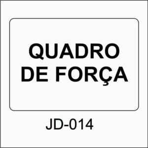 placa de perigo