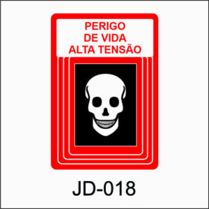 placa de perigo