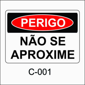placa de perigo
