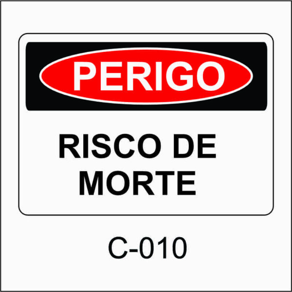 placa de perigo