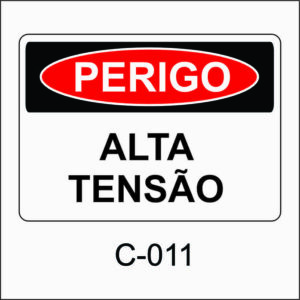 placa de perigo