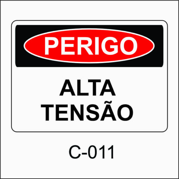 placa de perigo