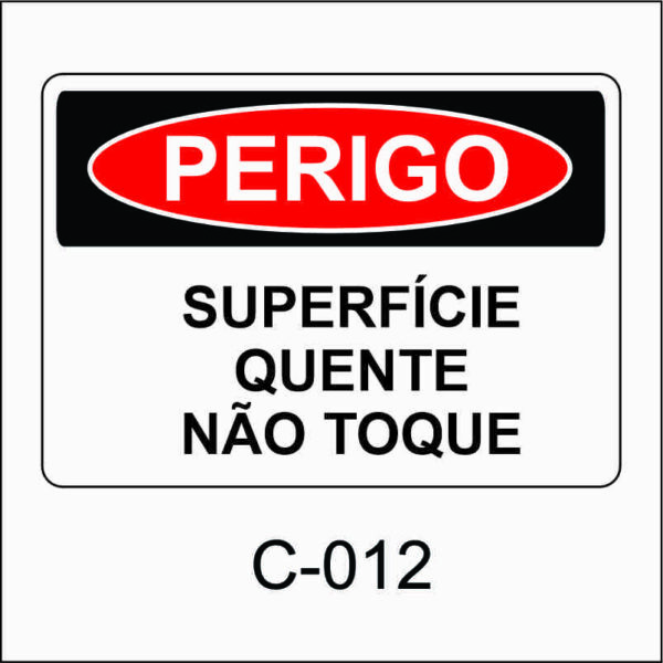placa de perigo