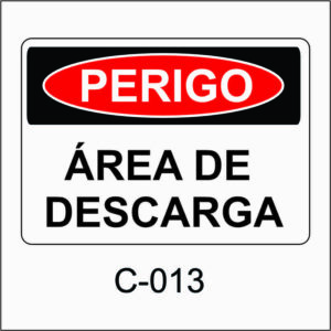 placa de perigo
