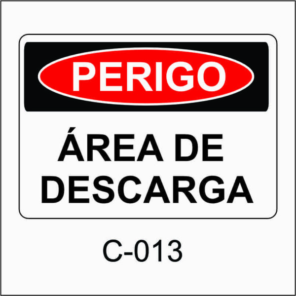 placa de perigo