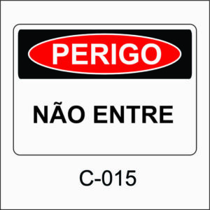 placa de perigo