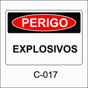 placa de perigo
