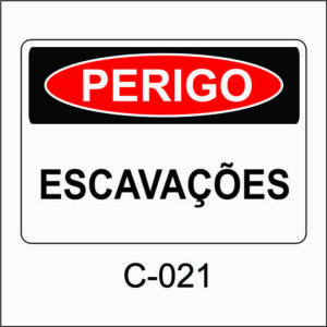 placa de perigo