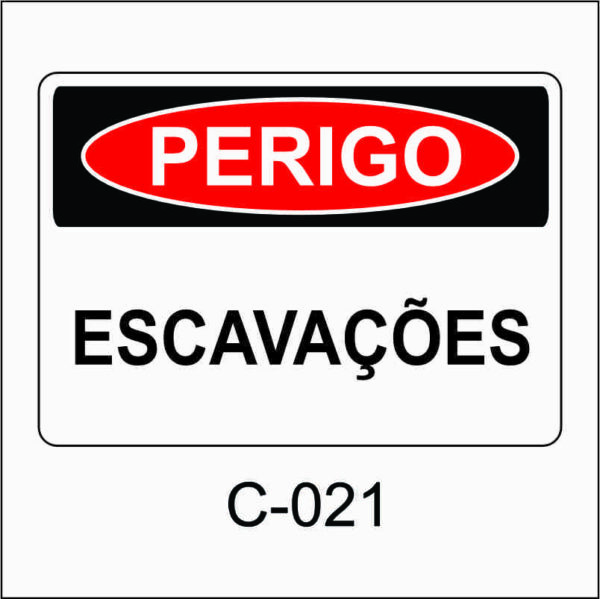 placa de perigo