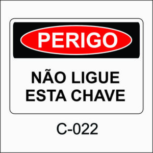 placa de perigo