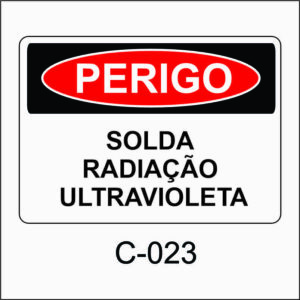 placa de perigo