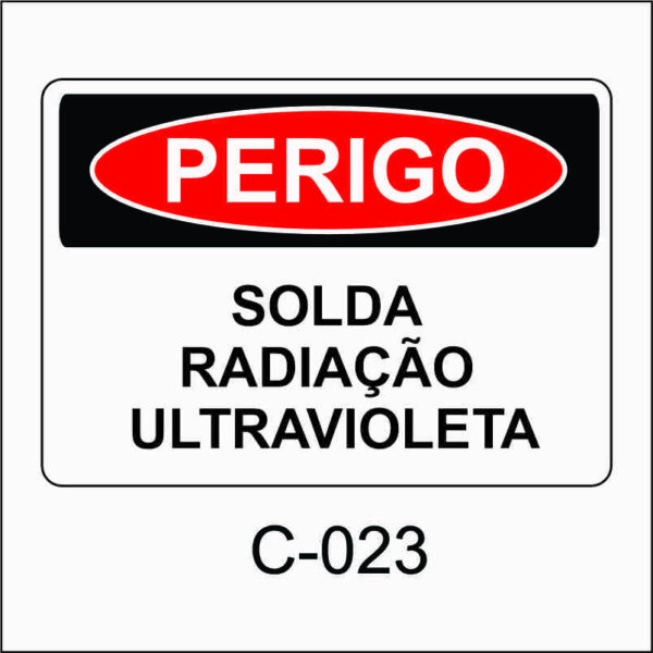 placa de perigo