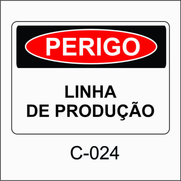 placa de perigo