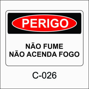 placa de perigo