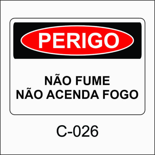 placa de perigo