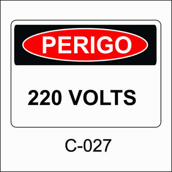 placa de perigo