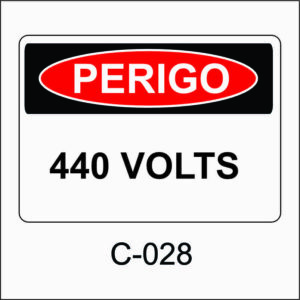 placa de perigo
