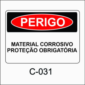 placa de perigo