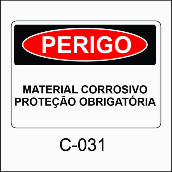 placa de perigo