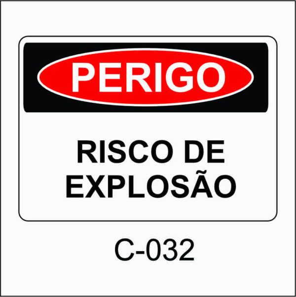 placa de perigo