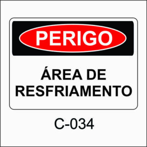placa de perigo