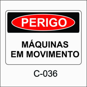 placa de perigo