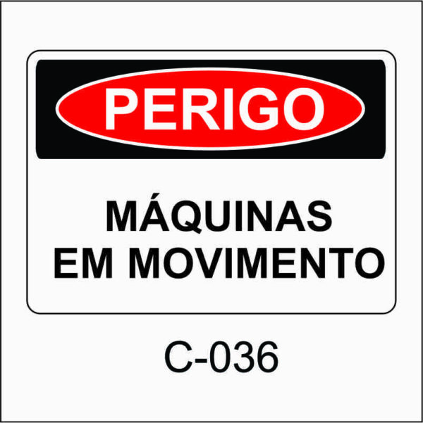 placa de perigo
