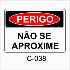 placa de perigo