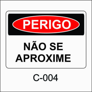 placa de perigo