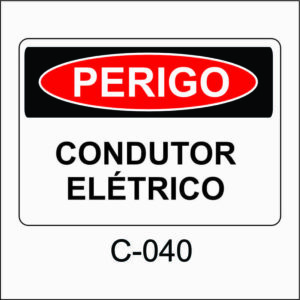placa de perigo