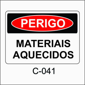 placa de perigo