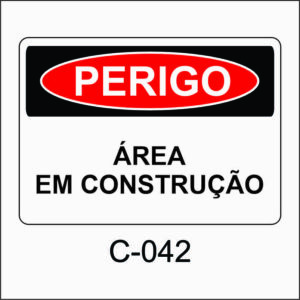placa de perigo