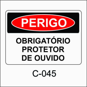 placa de perigo