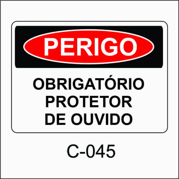placa de perigo