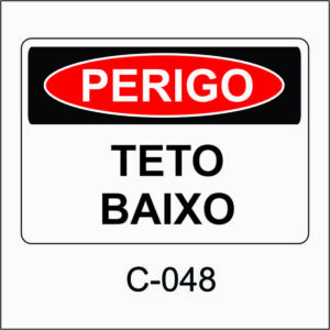 placa de perigo