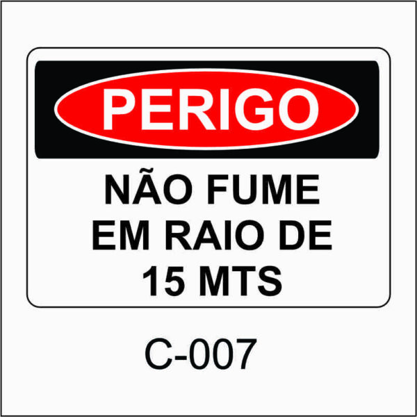 placa de perigo