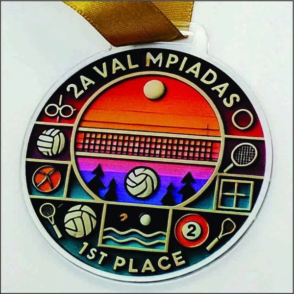 MEDALHA ACRILICO